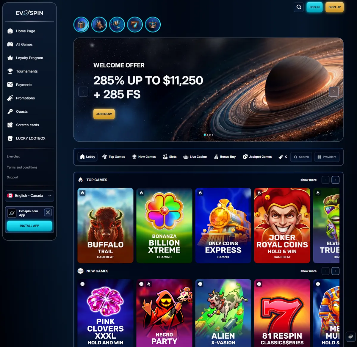 evospin casino